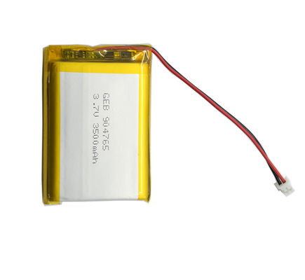 konektörlü şarj edilebilir 904765 li-polimer 3.7v 3500mAh lipo pil