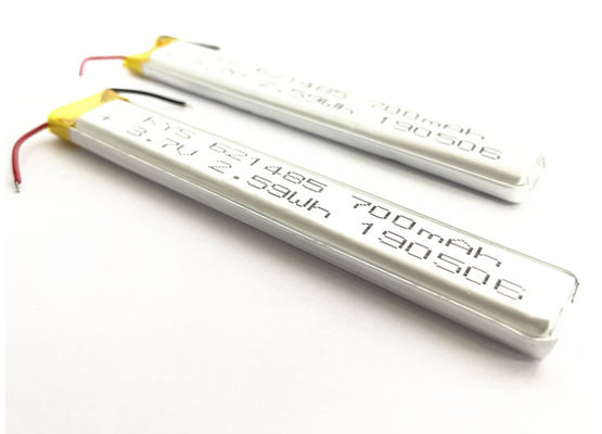 621485 601585 651485 3.7v (3.8v) 700mah Lityum-İyon Polimer Pil Şerit Led Işıklar için