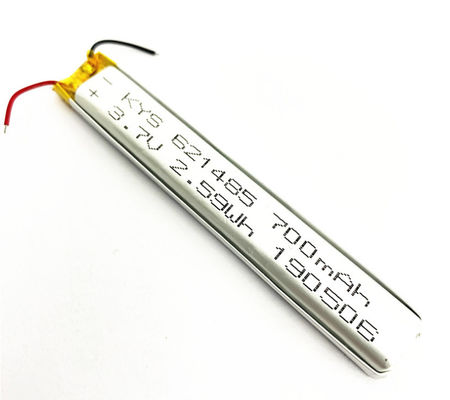 621485 601585 651485 3.7v (3.8v) 700mah Lityum-İyon Polimer Pil Şerit Led Işıklar için
