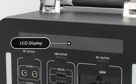 Açık 110v 300wh 300w Taşınabilir Jeneratör / küçük taşınabilir güç istasyonu