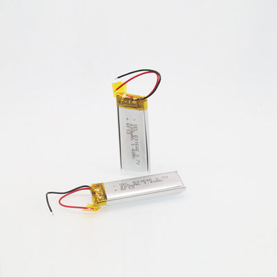 RoHS Onayı 602040P 3.7 V 400mah Şarj Edilebilir Pil Yüksek Deşarj Oranı