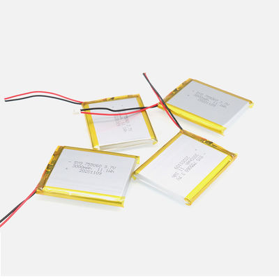 Kare Şarj Edilebilir Lityum İyon Polimer Pil Paketi 3.7 V 3000mAh 11.1Wh