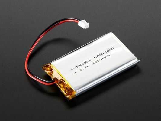 UL CE ile 5mm Yüksek Sıcaklık Lityum İyon Pil 3.7 V 200mah Lipo Pil