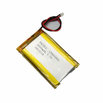 UL CE ile 5mm Yüksek Sıcaklık Lityum İyon Pil 3.7 V 200mah Lipo Pil