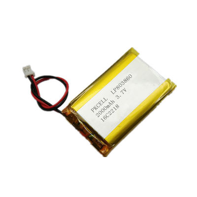 UL CE ile 5mm Yüksek Sıcaklık Lityum İyon Pil 3.7 V 200mah Lipo Pil